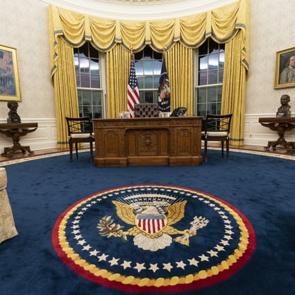Inside Joe Biden S Oval Office New Rug Chair And No More Trump Diet Coke Button South China Morning Post