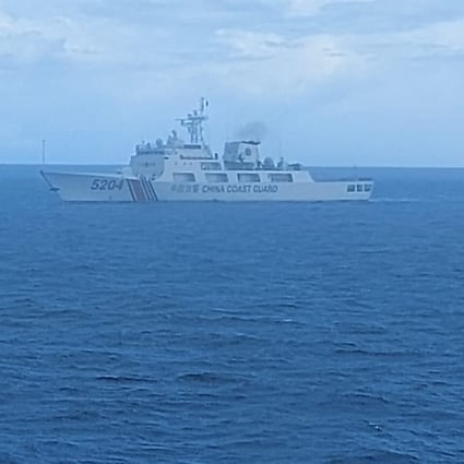 A Chinese coastguard vessel in the waters around Indonesia's Natuna Islands. Photo: Indonesian Maritime Security Agency