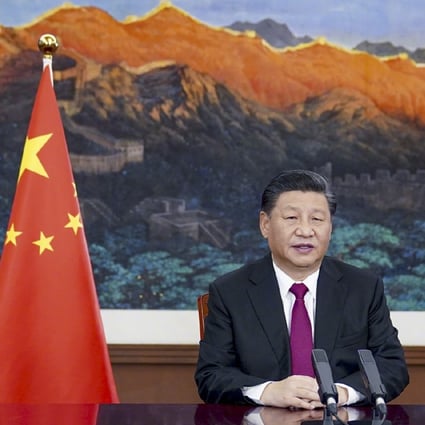 Xi Jinping delivered the opening address of the Davos Forum via videolink. Photo: Xinhua