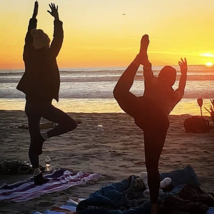 Start 2021 the right way by taking part in the #30dayYogaChallenge. Photo: Instagram/oceanfitnessyoga