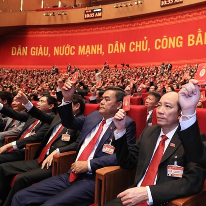 Delegates at the 13th National Congress of Vietnam's Communist Party, which is expected to choose a new leadership for the country. Photo: EPA-EFE
