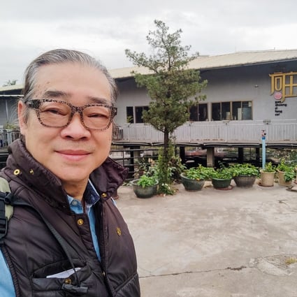 Hong Kong celebrity chef Vincent Ko Wing-sun poses in front of his restaurant in his hometown Guangzhou in Guangdong province. Photo: Handout