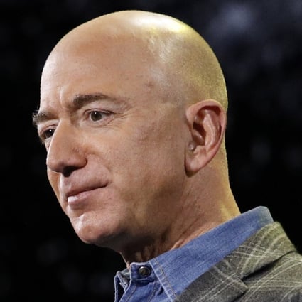 Amazon CEO Jeff Bezos speaks at a convention in Las Vegas in June 2019. Photo: AP