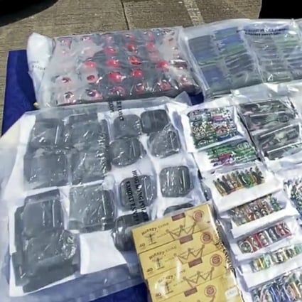 Hong Kong police arrested four and seized more than HK$1.7 million worth of cannabis when cracking down on a syndicate that delivered drugs via car. Photo: Facebook