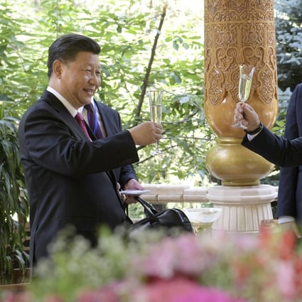 Russian President Vladimir Putin with Chinese President Xi Jinping in Tajikistan on June 14, 2019. So as long as China and Russia play weiqi and chess respectively with other countries and not with each other they are safe. Photo: AP