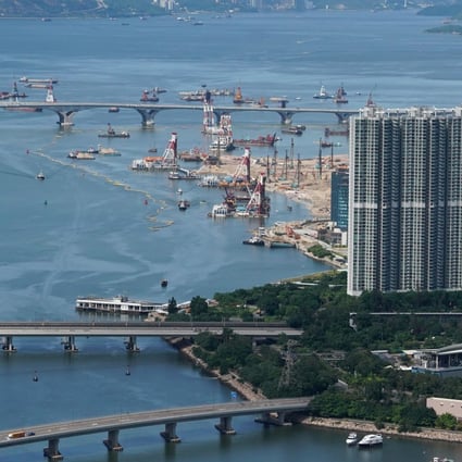 New residential estates and other projects under construction in Tung Chung on June 30, 2020. Photo: Felix Wong
