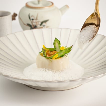 Tokyo turnip with hairy crab roe at Tate Dining Room, which received its second Michelin star. Photo: Tate Dining Room