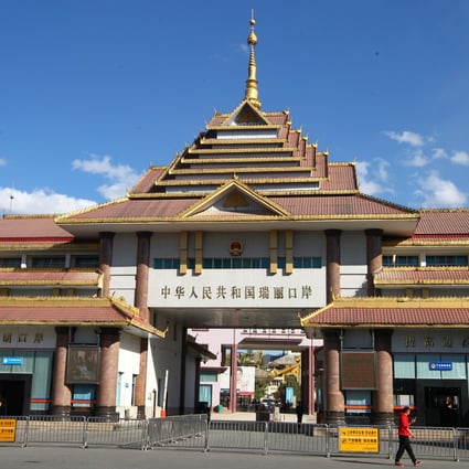 The Ruili Port is seen on the Chinese side in Yunnan province, at the border with Myanmar. Photo: Simon Song