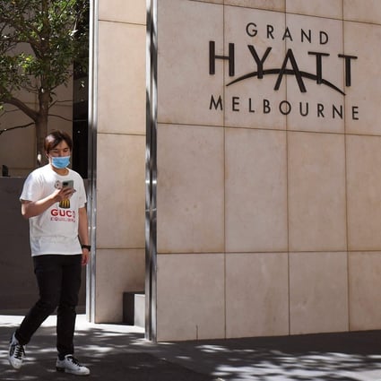 The Grand Hyatt hotel hosts tennis players and officials of the Australia Open. Photo: AFP