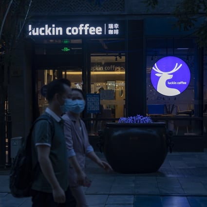Luckin Coffee continues to be popular in China. Photo: Bloomberg