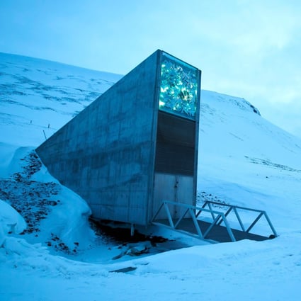 The entrance to the Svalbard Global Seed Vault is seen outside Longyearbyen on Spitsbergen, Norway in February 2016. Photo: AFP