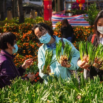Coronavirus weighs heavy on Hong Kong’s Lunar New Year flower markets