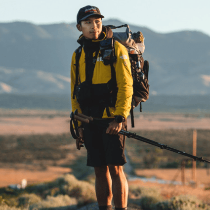 Joshua Leung Nok-yan hiking the Pacific Crest Trail, a life-changing experience that teaches him about unconditional regard for others and perseverance. Photos: Joshua Leung