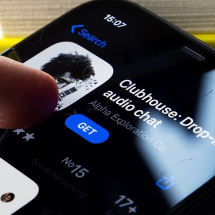 Clubhouse, the popular audio-chat social networking app, has been quickly gaining in popularity among mainland Chinese users. Photo: Shutterstock