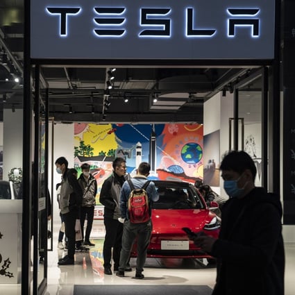 Tesla sold a total of 137,459 Model 3 cars in China last year, according to China Passenger Car Association. Photo: Bloomberg