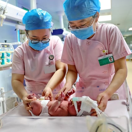 Chinese mothers gave birth to 14.65 million babies in 2019, the lowest level since 1961, but they are expected to have declined further in 2020. Photo: Xinhua