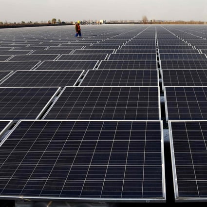 The National Energy Administration proposed that the share of renewables like solar power be raised from 28.2 per cent last year to 40 per cent by 2030. Photo: AFP