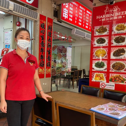 You Feifei, who works at a kebab restaurant in Singapore, said she would be treating the Lunar New Year holiday as just another work week. Photo: Dewey Sin