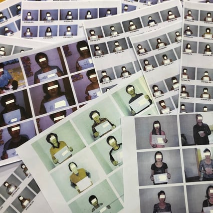Photos of the refugees helped by the North Korea Refugees Human Rights Association of Korea are displayed in Seoul, South Korea. Photo: Reuters