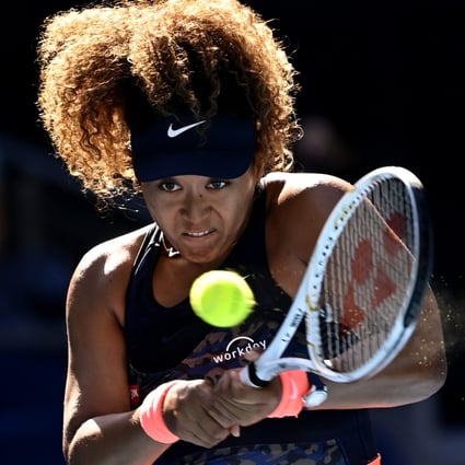 Japan’s Naomi Osaka in action during her third round victory over Tunisia’s Ons Jabeur at the Australian Open. Photo: Reuters