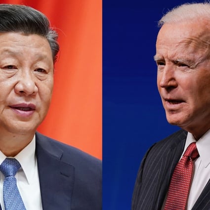 Xi Jinping and Joe Biden finally spoke on the phone this week following the latter’s inauguration as US president last month. Photo: Xinhua, Reuters