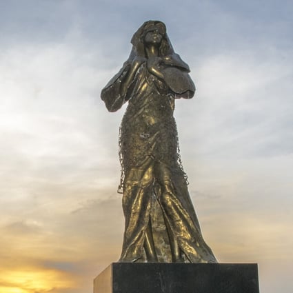 The Filipina Comfort Women monument in the Manila Bay that was removed in 2018 and later disappeared. Photo: Anson Yu/courtesy of Kaisa