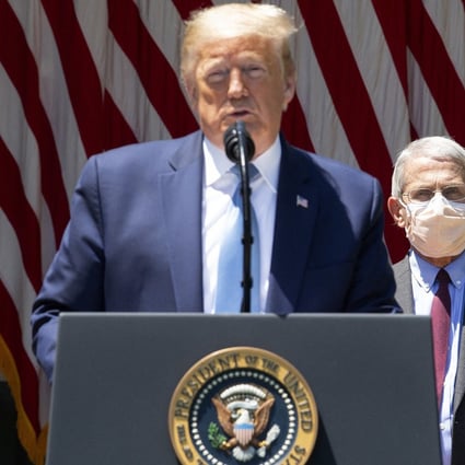 President Donald Trump delivers remarks regarding coronavirus vaccine developments in the Rose Garden of the White House in Washington. Photo: CNP/Abaca Press/TNS