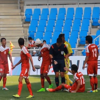 The 2014 Asian Games match between Nepal and Iraq was found to be manipulated by some of the Nepali players. Photo: Handout