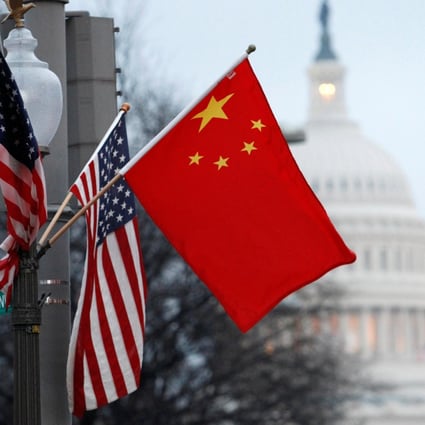 The Chinese and US flags adorn a lamp post near the US Capitol during Chinese President Hu Jintao’s state visit to Washington in January 2011. The Biden administration will have to craft more deft policy initiatives in relation to China than those seen during the Clinton-Bush- Obama years. Photo: Reuters