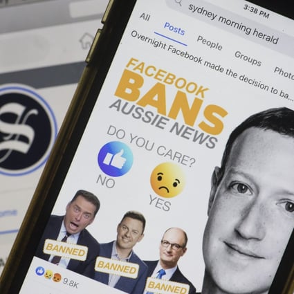 Facebook started restricting the sharing of news on its service in Australia on February 18, defying a proposed law that would require technology companies to pay publishers when their articles are posted by users. Photo: Bloomberg