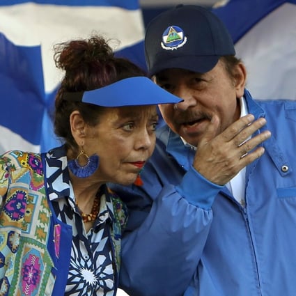 Nicaragua's President Daniel Ortega and his wife and Vice-President Rosario Murillo. Photo: AP