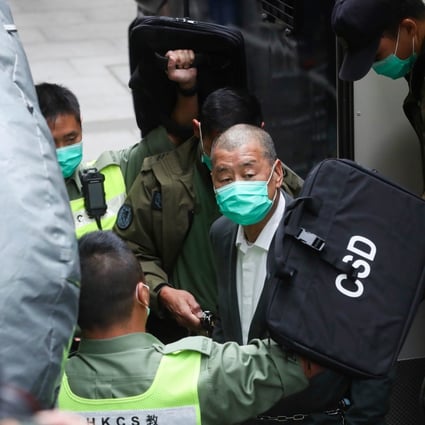 Media mogul Jimmy Lai (pictured) and six others stand accused of turning an approved assembly into an illegal march in 2019. Photo: Sam Tsang