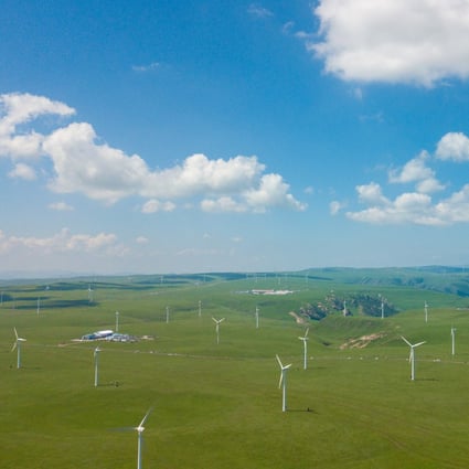 A wind power base in Ulanqab, in China’s Inner Mongolia autonomous region, in August 2018. China has pledged to increase the share of non-fossil fuels in its primary energy consumption to 25 per cent by 2030. Photo: Xinhua