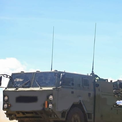 China’s HJ-10 anti-tank missile launcher has been fitted with a general utility truck base. Photo: Handout