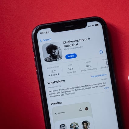 The surging popularity of social audio app Clubhouse has also led to a surge in Chinese copycats, but Duihuaba, one of the more popular ones, has already been removed from app stores. Photo: Shutterstock