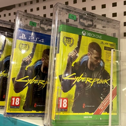 Boxes with CD Projekt's game Cyberpunk 2077 are displayed in Warsaw, Poland, on December 14, 2020. Photo: Reuters
