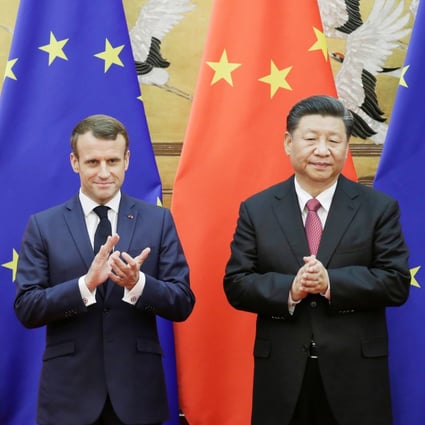 The presidents of France and China discussed opportunities for cooperation in a phone call on Thursday. Photo: Reuters