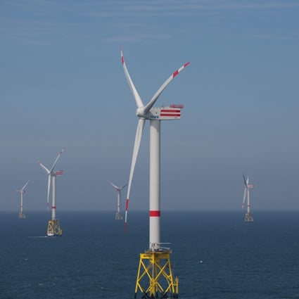 China’s wind farm installations grew 27.8 per cent last year, making up half of the world’s 6.07 gigawatts of offshore wind farms erected globally. Photo: EPA