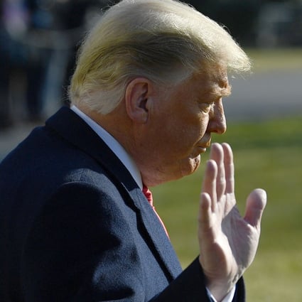 US President Donald Trump waves to the media outside the White House in Washington in January. Photo: AFP