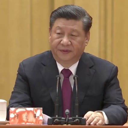 President Xi Jinping said no other country had alleviated poverty to the extent that China has in such a short time. Photo: CCTV