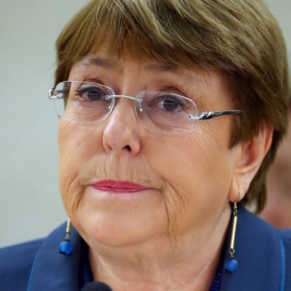 United Nations High Commissioner for Human Rights Michelle Bachelet says China is restricting civil and political freedoms. Photo: Reuters
