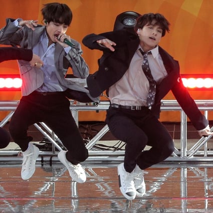 Members of K-pop band BTS perform in Central Park, New York City. File photo: Reuters