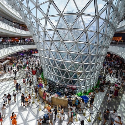 Tourists shop at a duty-free shopping centre in Sanya City in China’s Hainan Province. Photo: Xinhua