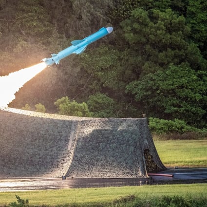 The tests are expected to include cruise missiles with a range of 600km, meaning they could reach mainland China. Photo: Taiwan Defence Ministry/AFP