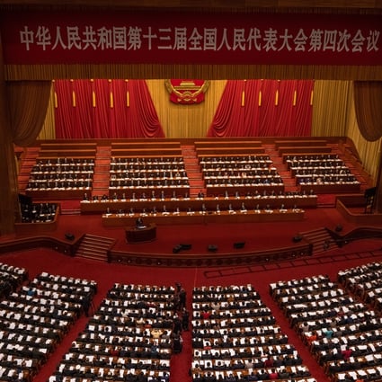 China’s Premier Li Keqiang delivered the annual government work report at the National People’s Congress (NPC) on Friday in Beijing. Photo: EPA-EFE