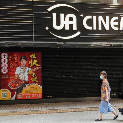 It was the end of an era for Hong Kong movie-goers on Monday as UA Cinemas announced it was closing amid the pressures of the pandemic. Photo: Edmond So