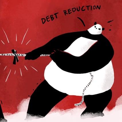 Beijing must decide whether further stimulus measures are worth the financial risk, as domestic debt mounts. Illustration: Brian Wang