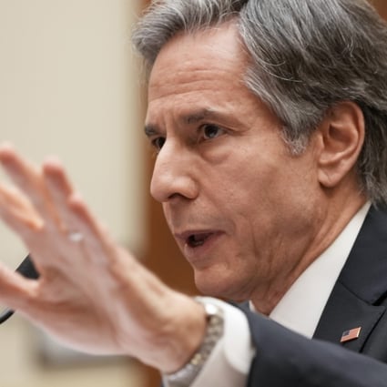 US Secretary of State Antony Blinken testifies before the US House Foreign Affairs Committee on Wednesday. Photo: Xinhua
