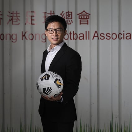 Eric Fok says his passion for football comes from his 12 years studying in England. Photo: Xiaomei Chen