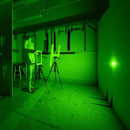 Laser particles bouncing off a wall were able to detect a mannequin. Photo: Handout